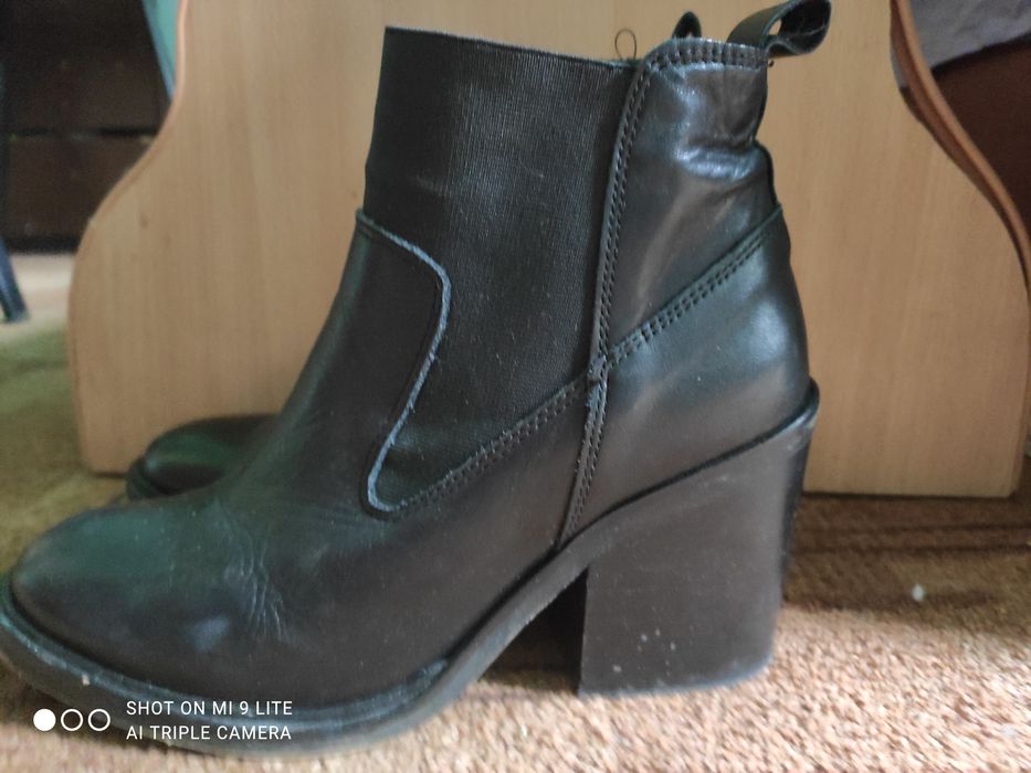 Кожаные женские ботинки, Испания Topshop