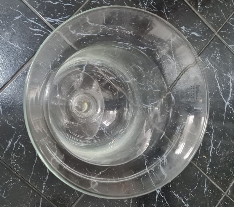 Taça com pé Hurricane vidro altura 47cms