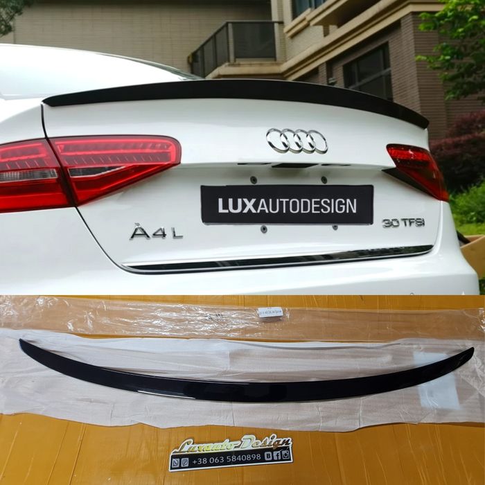 Спойлер для Audi A4 B8 А4 Б8 2012- 2016 сабля накладка сабля дактейл