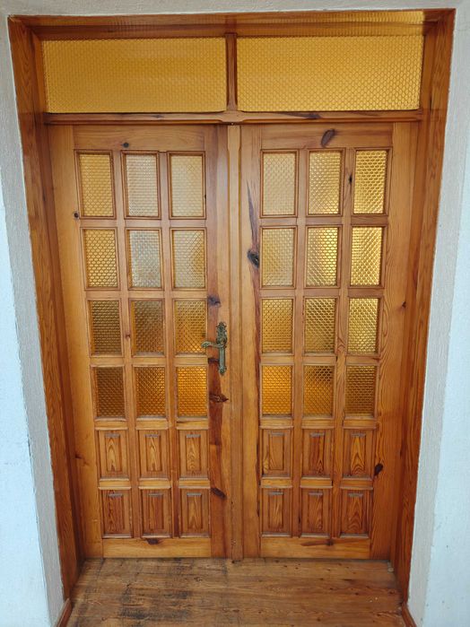 Drzwi drewniane vintage PRL