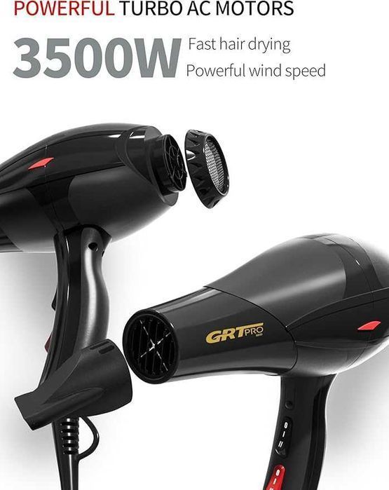 GRT PRO 8800 Jonowa suszarka do włosów 3500 W Turbo Powystawowa