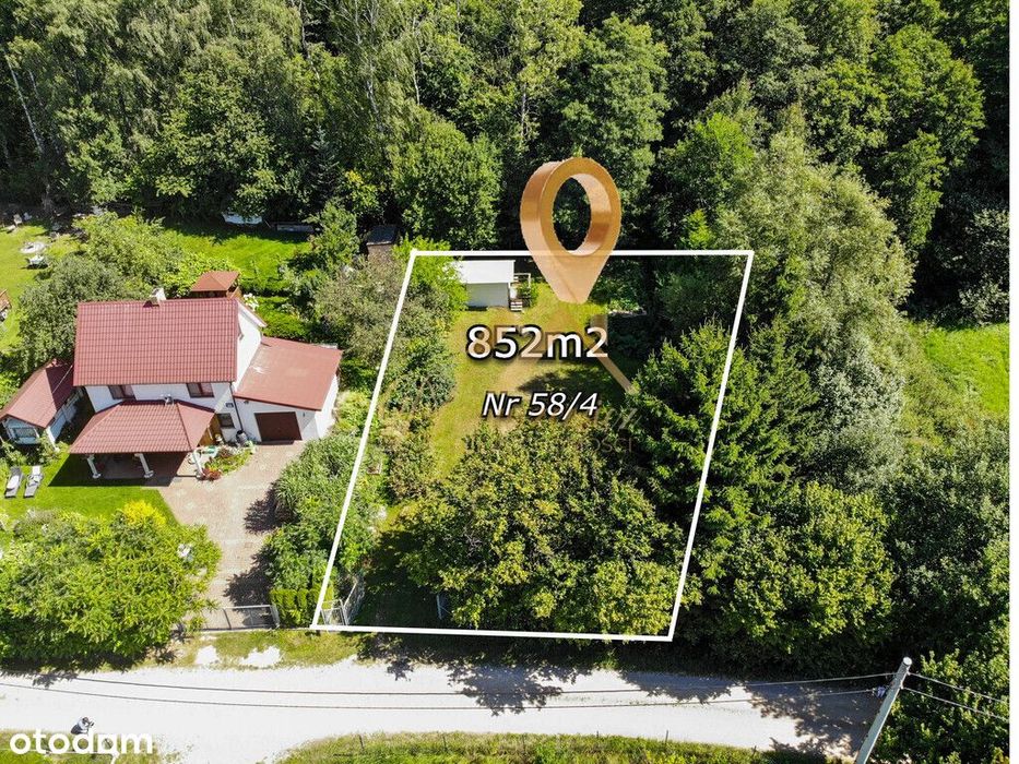 Udział nad jeziorem, pomost | Dodatkowo 852 m²