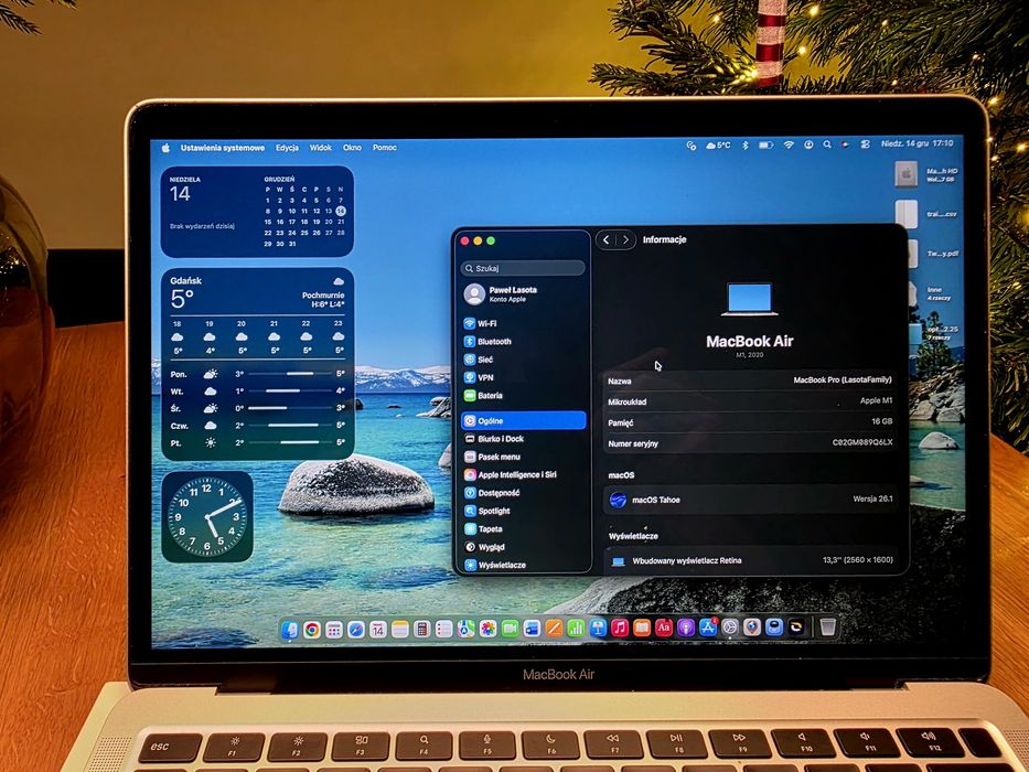 MacBook Air M1 | 16GB RAM | 512GB SSD | Retina 2560x1600 | Bateria 92%