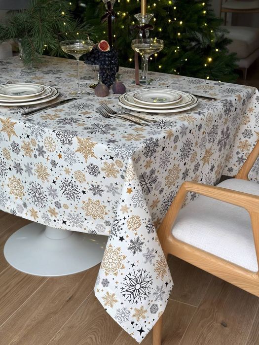 Розпродаж! Святкова тефлонова скатертина водонепроникна скатерть