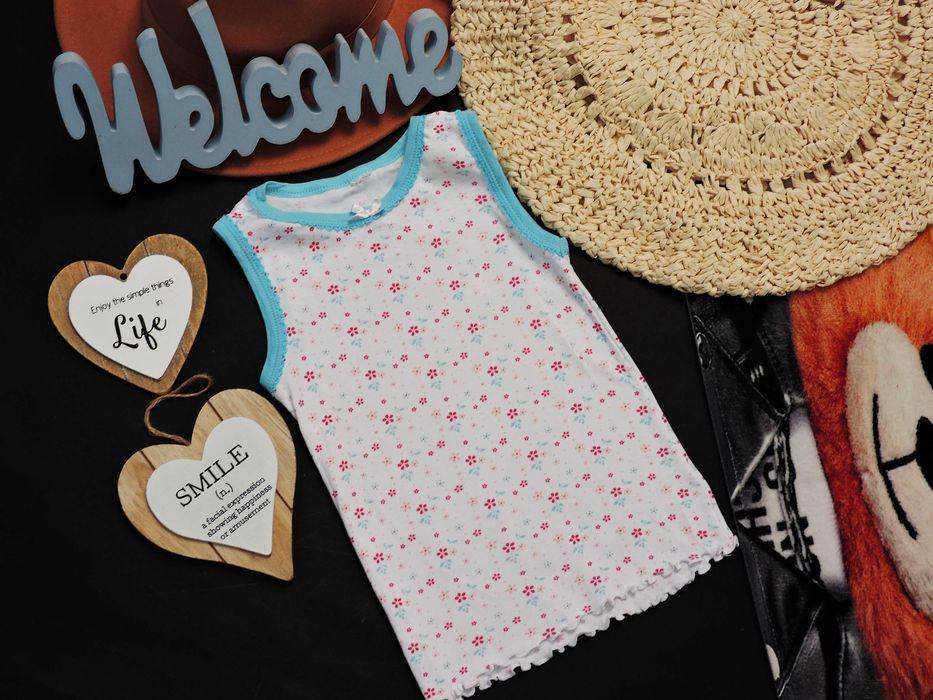 DopoDopo - podkoszulka bawełna , kwiatuszki r 104