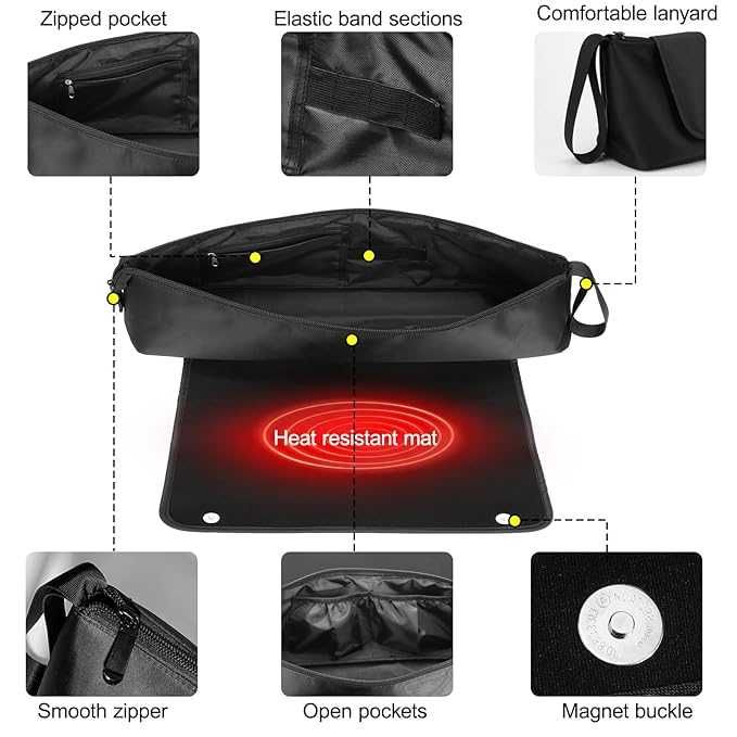 Универсальная сумка для стайлера HT01 либо плойки Dyson черная