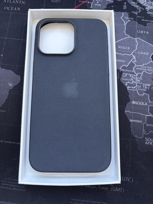 Оригінальний чохол Iphone 15 pro max FineWoven Case black