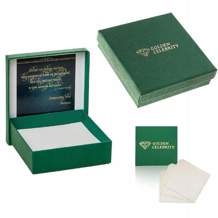 Srebrny Łańcuszek Z Serduszkiem Pr. 925 Z Cyrkoniami Na Prezent + Dedy