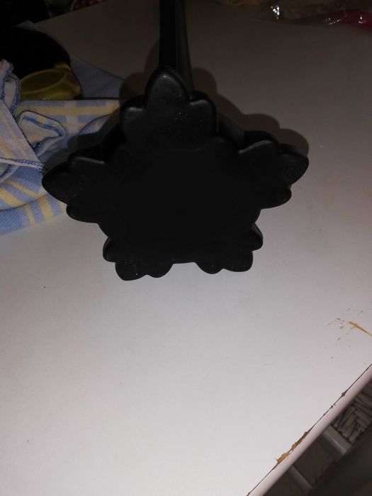 1 solitário em vidro pé alto