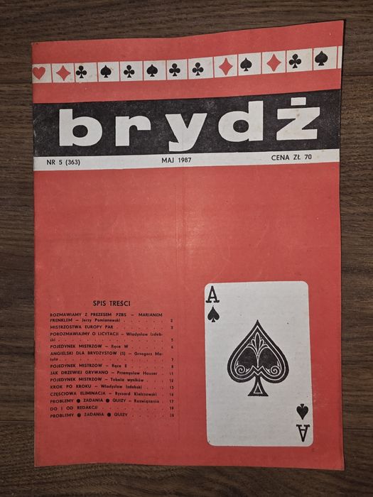 Brydż 3 numery 1987r