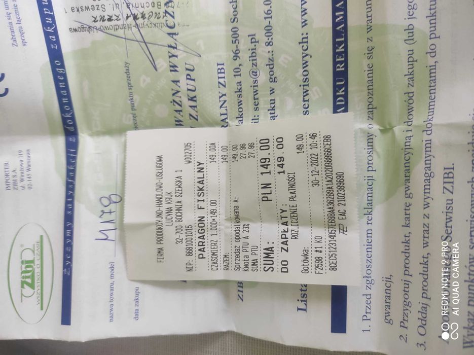 Zegarek Q&Q męski może być i damski