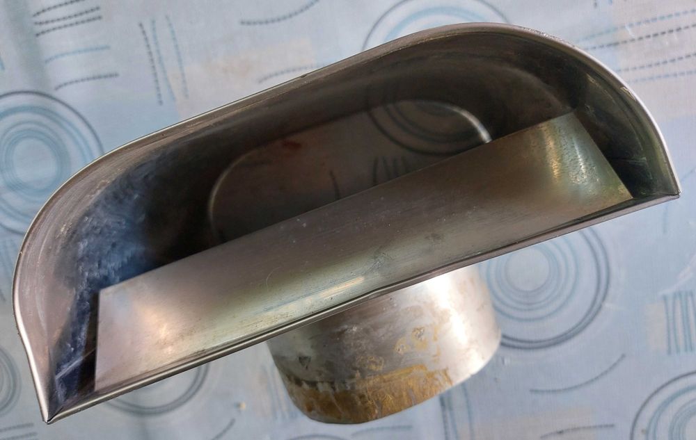 Chapéu fachada em inox