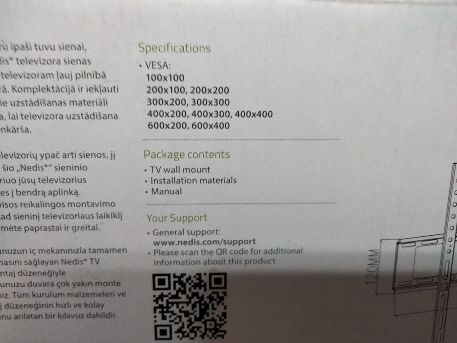 Suporte tv nedis 37-70