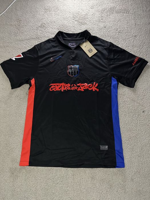 Nowa koszulka Nike FC Barcelona x Cactus Jack czarna M Travis Scott fc