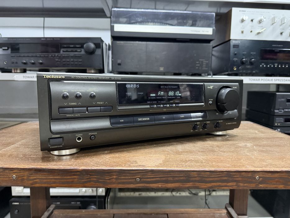 ‼️ Technics SA-EX100 – Amplituner Stereo Hi-Fi z Tunerem FM/AM, Wejściem Phono i Klasyczną Konstrukcją Technics | Audio Room