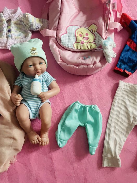 Duży zestaw dwa noworodki bobaski akcesoria wanienka!