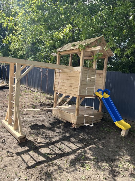 Беседка, туалет, душ літній, стіл, дитяча гірка