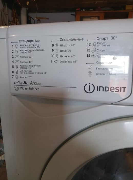 Рабочая стиральная машина