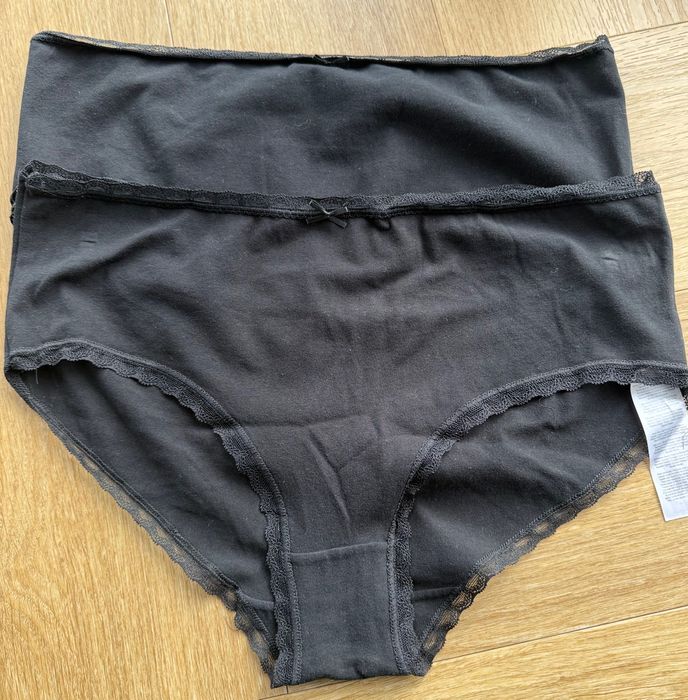 Majtki czarne 2 pary XL bawełna nowe Kik Action