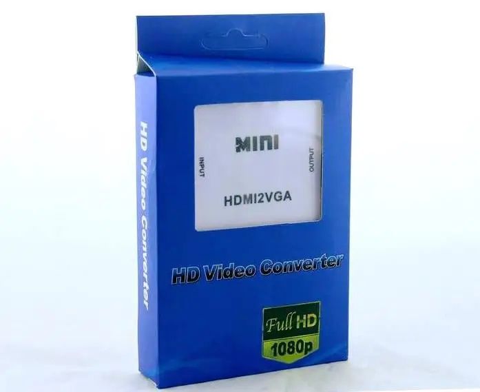 Переходник VGA на HDMI конвертер для ПК,