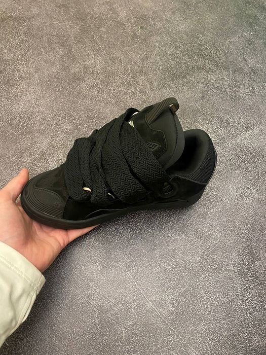 Оригинал Lanvin Curb черные кроссовки новые мужские