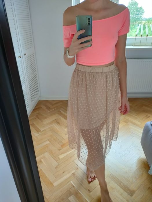 Spódnica midi koronka
