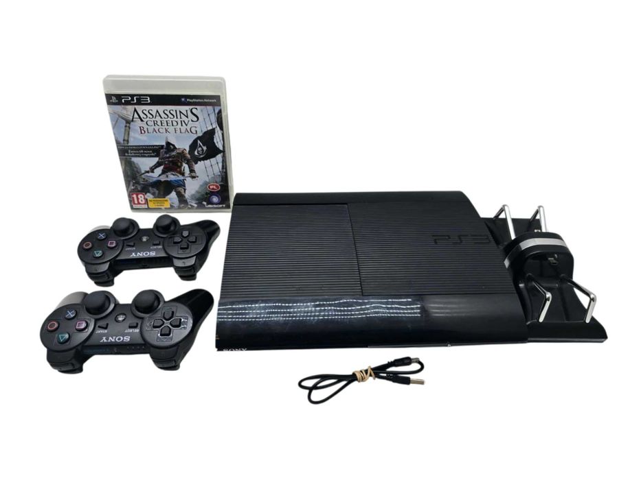 Konsola Sony PS3 500GB CECH-4304A - 2x pad Sony - gra