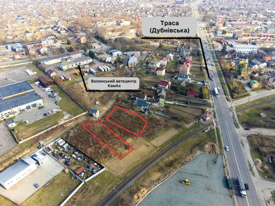 Продаж Комерційних  Ділянок 10 і 9сот Луцьк