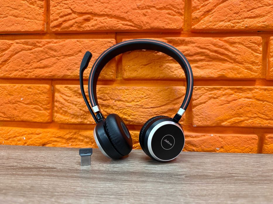 Бездротова гарнітура Jabra Evolve 65 Stereo + jabra link 360 + кабель