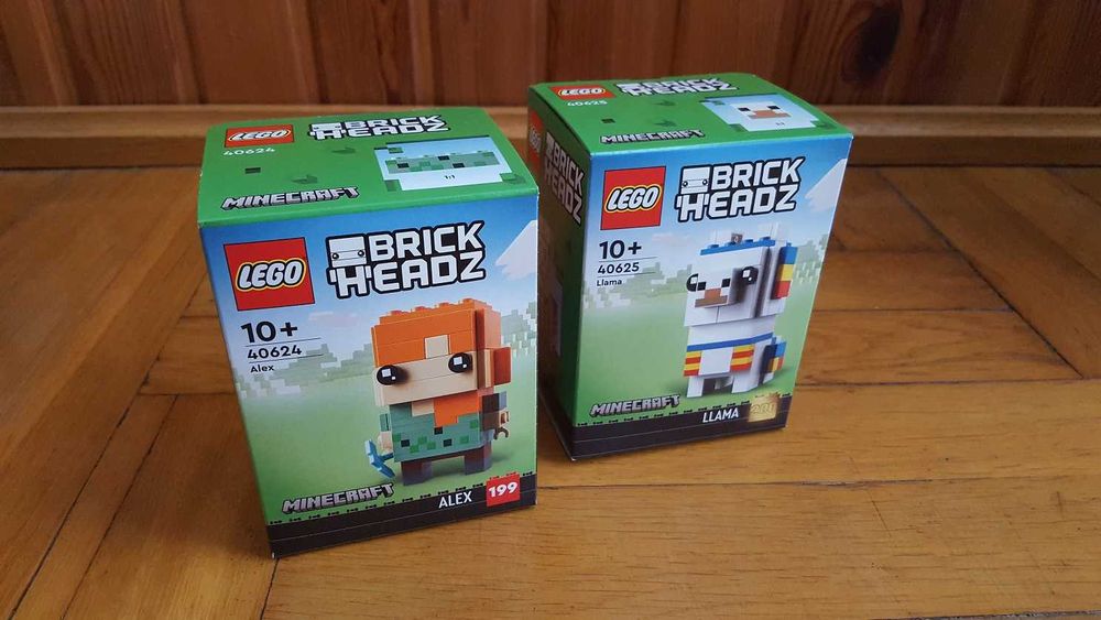 LEGO 3x BrickHeadz Minecraft - 40625 Lama + 40624 Alex