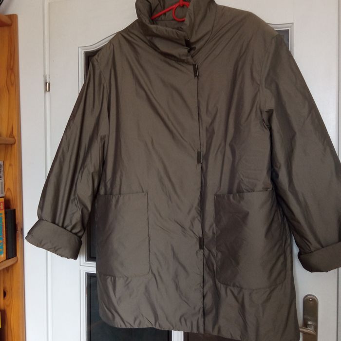 Kurtka damska , L, lekko ocieplona, oliwkowy kolor, owersize