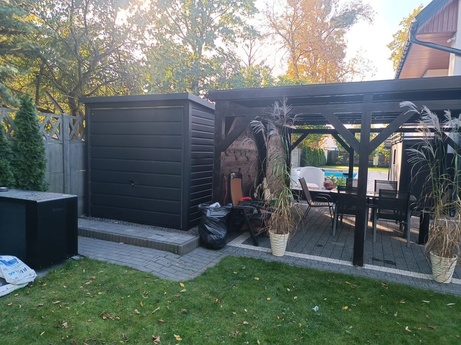 Garaze blaszaki domek ogrodowy