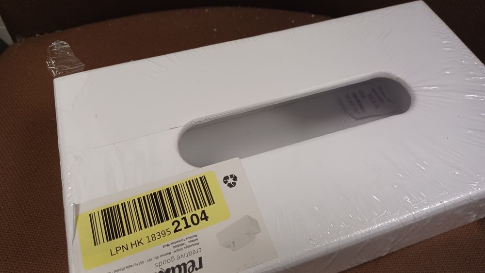 Relaxdays Pudełko na chusteczki bambusowe, pudełko na chusteczki