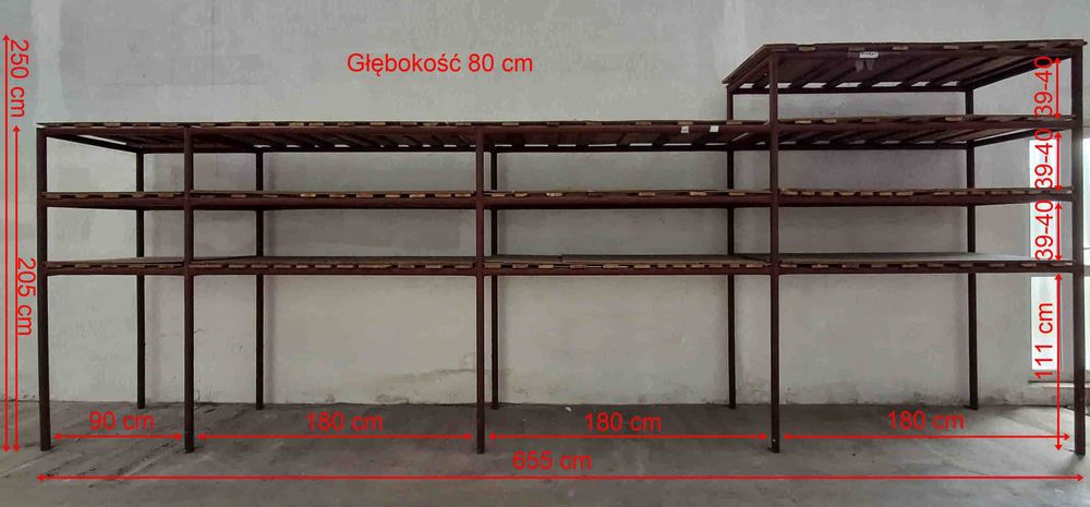 Regały spawane - 4 szt.