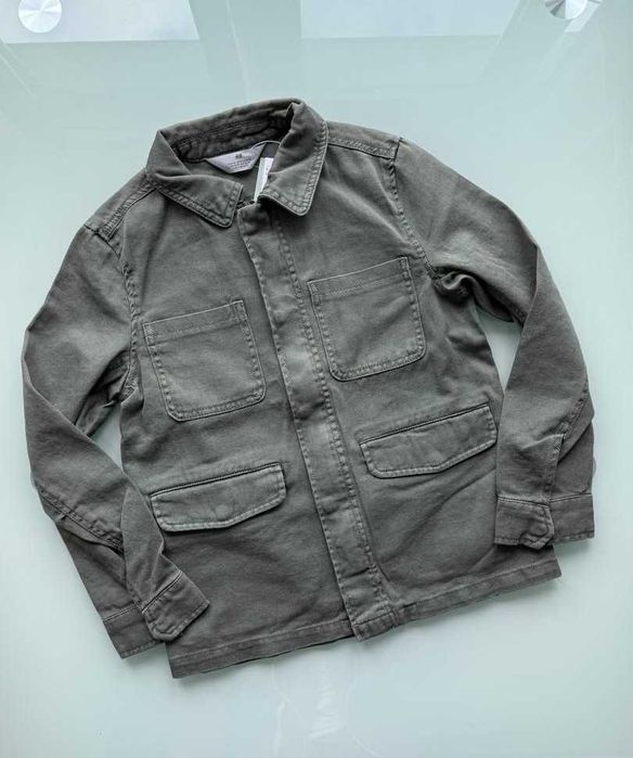 H&m куртка джинсовка хакі 146-152 см
