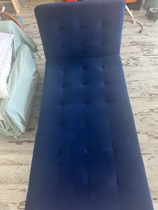 Chaise longue Azul petroleo