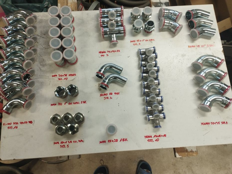 Końcowki  kolanka steel duży wybor