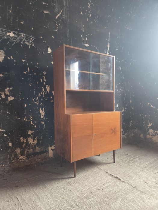 Regał witryna biblioteczka Up Závody  vintage Czechosłowacja prl