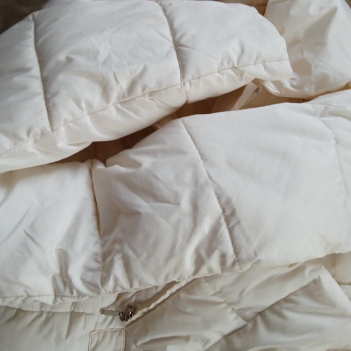 Lekka ocieplana kremowa kurtka r 14/XL stan bardzo dobry
