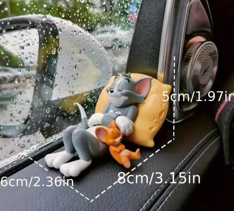 Прикраса в авто / игрушка / Том і Джері - подарунок , декор на торпеду