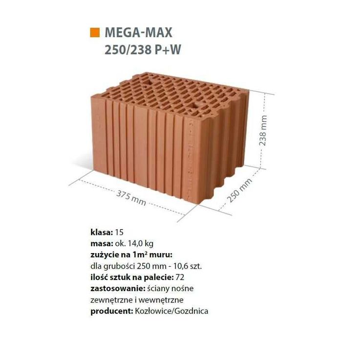 Pustak Cerpol Mega-Max  25 P+W kl.15 wym,23,8x37,5x25