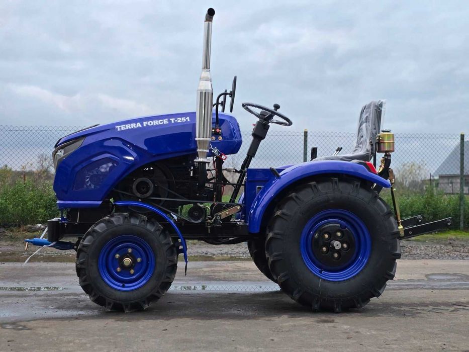 Мінітрактор, мототрактор із плугом польським, фрезою, TERRA FORCE 251