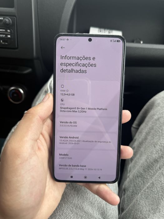 Xiaomi 12T Pro Preto 256GB Como Novo