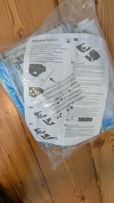 AmazonBasics sacos de armazenamento a vacuo com bomba manual Preco