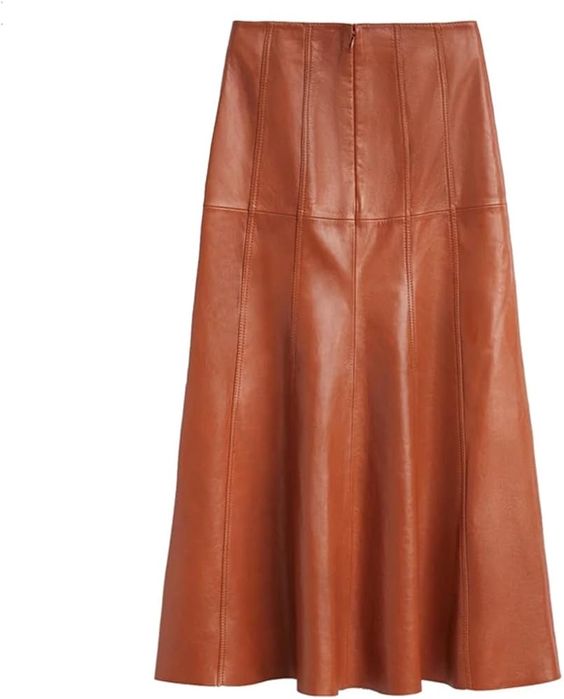 Шкіряна спідниця Massimo Dutti