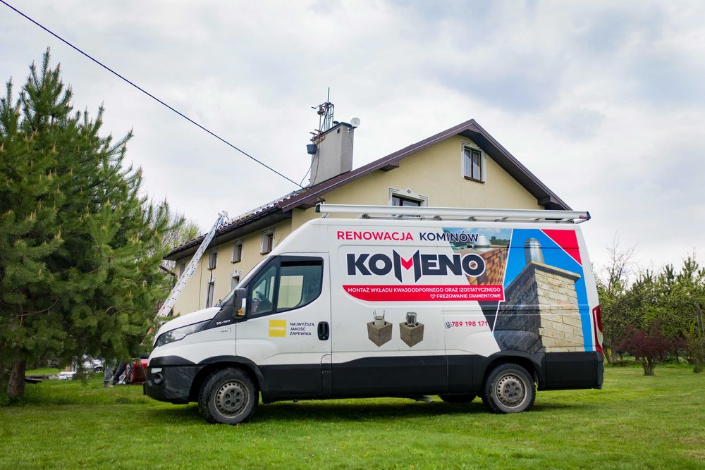 Montaż Wkładów kominowych Frezowanie Diamentowe kominów rozwiercanie