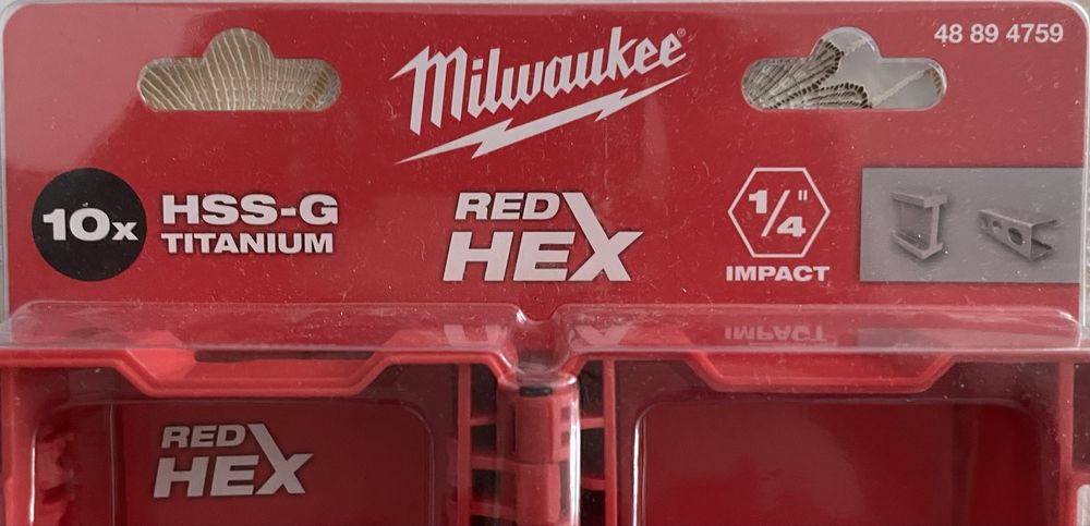 Wiertła do Metalu Milwaukee 10 x HSS-G Titanium