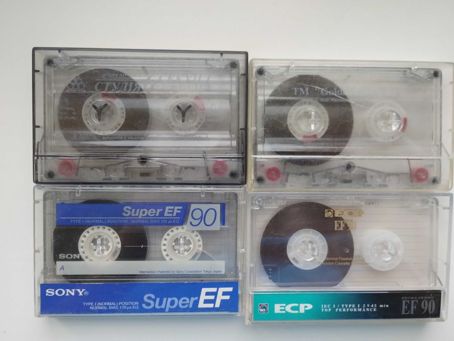 スオッチ90年代JFK含む4本セット Аудіокасети (аудиокассеты) ECP EF90 та Sony Super EF 90: 95 грн