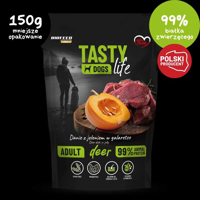 Karma dla psa mokra saszetka BIOFEED Tasty różne smaki