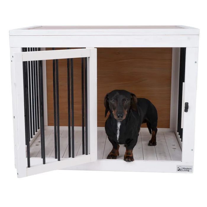 Modern Living Indoor Drewniana Klatka Kojec dla Psa Malmo do 30kg 80x60x62,8cm NOWA